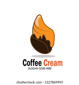 Coffee Cream Logo Images Design Vector
