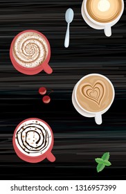 Coffee Creamy, Latte and Others Taste