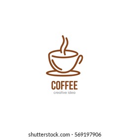 Coffee Creative Concept Logo Design Template