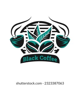 coffee creative pictogram logo design