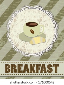 coffee and croissant for breakfast