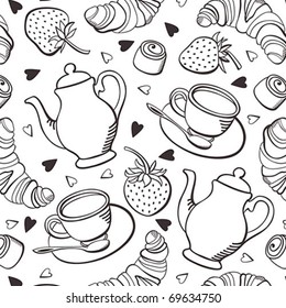 Coffee and croissants