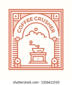 COFFEE CRUSHER ICON CONCEPT