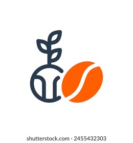 Coffee Cultivation Farm Icon Illustration