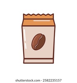 Coffee culture bean bag in brown packaging