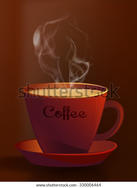 Coffee Cup Abstract White Steamhot 