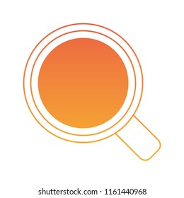 coffee cup air view icon