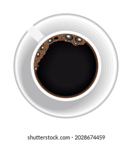 coffee cup air view icon