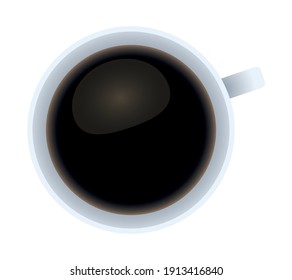 coffee cup air view mockup branding element icon vector illustration design