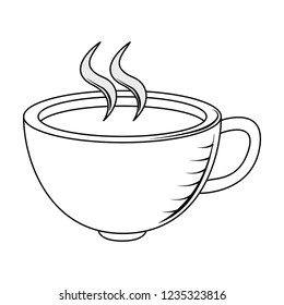 Coffee cup with aroma