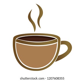 Coffee cup background, illustration