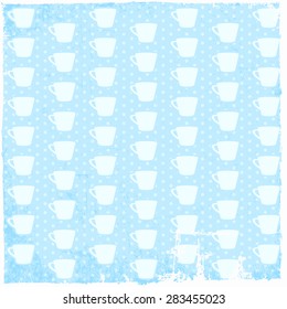 coffee cup background, illustration in vector format