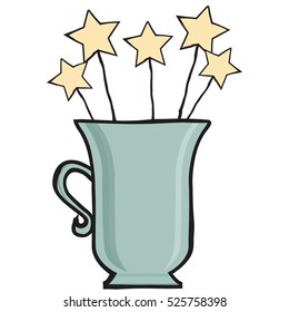 coffee cup background, illustration in vector format