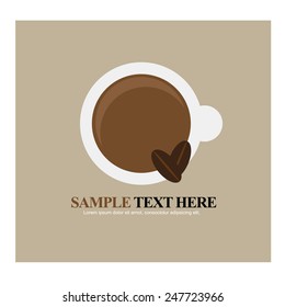 Coffee Cup Background. vector