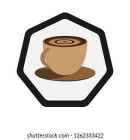 Coffee cup badge