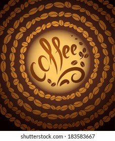 coffee cup. bean coffee 