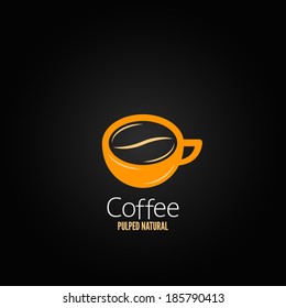 coffee cup bean concept design background