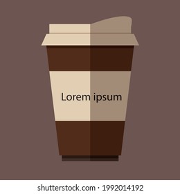 coffee cup and coffee bean design