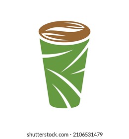 Coffee Cup Bean Icon Illustration Brand Identity