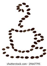 Coffee Cup (Coffee Beans) - Vector