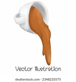 coffee, coffee cup, coffee beans, watercolor vector illustration for banner design Drink menu ,coffee day.
