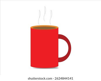 Coffee Cup. Beautifully crafted vector art of coffee cups in flat design, Saucer Vector Illustration, Coffee Cup Vector Illustration. Vector illustration.