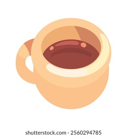 coffee cup beverage icon isolated