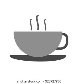 Coffee, cup, black icon vector image. Can also be used for household objects. Suitable for use on web apps, mobile apps and print media.