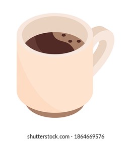 Kaffeetasse Brauen isometrischer Icon Design Vektorgrafik