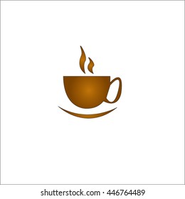 coffee cup brown vector icon