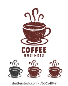 coffee cup cafe sign logo