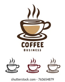 coffee cup cafe sign logo