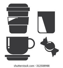 coffee cup and candy