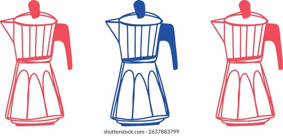 Coffee cup Cappuccino Linear drawing ink	
