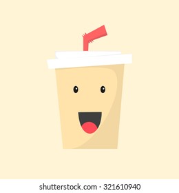 Coffee Cup cartoon charcter