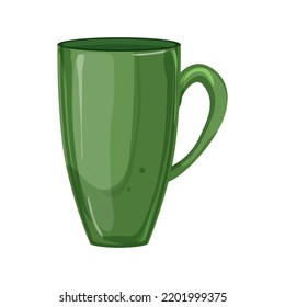 coffee cup ceramic cartoon. coffee cup ceramic sign. isolated symbol vector illustration