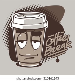 coffee cup character