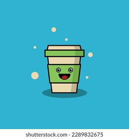 Coffee Cup Character Mascot Icon