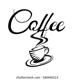 Coffee Cup Coffe Logo Hand Drawn Stock Vector (Royalty Free) 560446513 ...