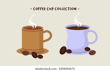 Coffee Cup Kollektion Logo Vektor