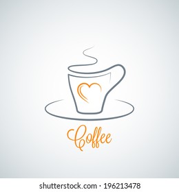 coffee cup concept background