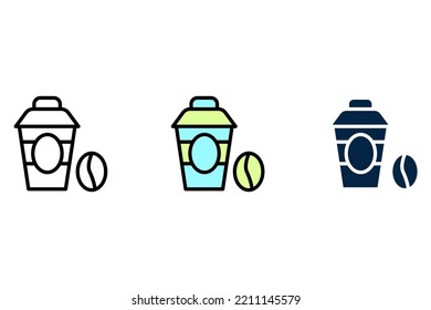 Coffee cup concept line icon. Simple element illustration. Coffee cup concept outline symbol design.