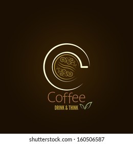 coffee cup concept menu design