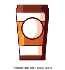 coffee cup in container plastic pop art