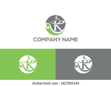 Coffee cup Creative Concept Logo design vector template