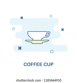 Coffee Cup creative icon in color. Simple element illustration. Coffee Cup concept symbol design from Bar and Restaurant collection. Perfect for web design, apps, software, print.