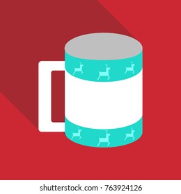 Coffee cup with deers