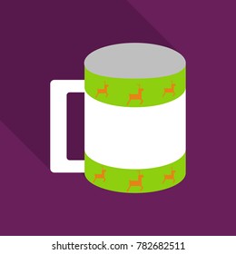 Coffee cup with deers