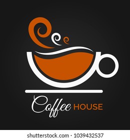 Coffee cup design abstract concept vector eps 10