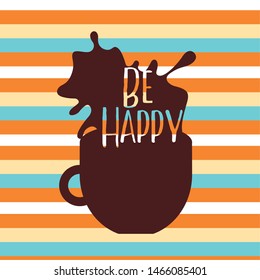 Coffee cup design, Drink breakfast beverage bakery restaurant and shop theme Vector illustration